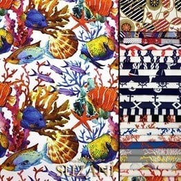 Akvaryum Desenli Kumaş