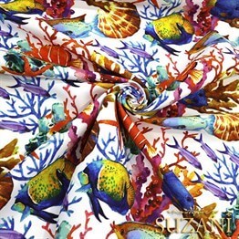 Akvaryum Desenli Kumaş