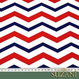 Bahriyeli Zigzag Desenli Kumaş