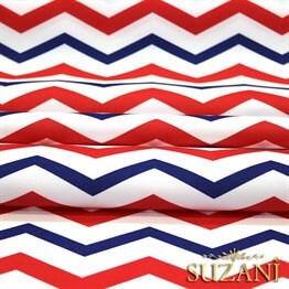 Bahriyeli Zigzag Desenli Kumaş