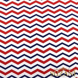 Bahriyeli Zigzag Desenli Kumaş