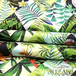 Baklava Papağan Desenli Kumaş