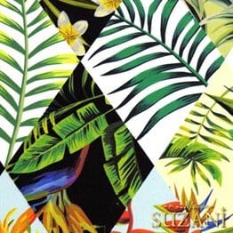 Baklava Papağan Desenli Kumaş