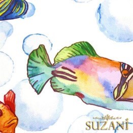 Balıklar Desenli Kumaş