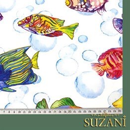 Balıklar Desenli Kumaş