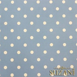 Bebe Mavi Zemin Küçük Puanlı Kumaş