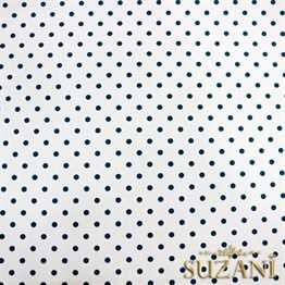 Beyaz Üzeri Turkuaz Küçük Puanlı Kumaş