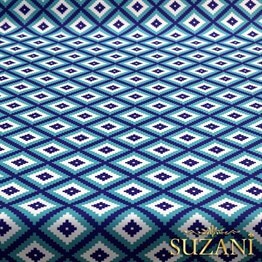Cam Göbeği Baklava Desenli Kumaş