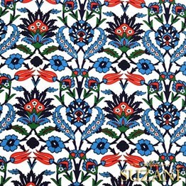 Çini - 01 Desenli Kumaş