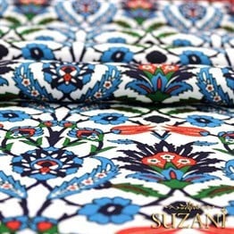 Çini - 01 Desenli Kumaş