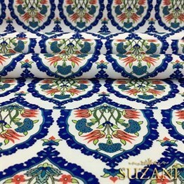 Çini - 2 Desenli Kumaş