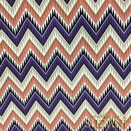 Eflatun Pembe Zigzag Kumaş