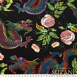 Ejderha Desenli Döşemelik Kumaş