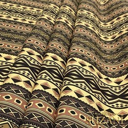 Etnik Geometrik Camel Renk Kumaş