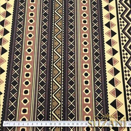 Etnik Geometrik Camel Renk Kumaş