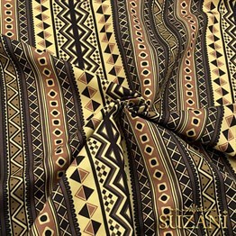 Etnik Geometrik Camel Renk Kumaş
