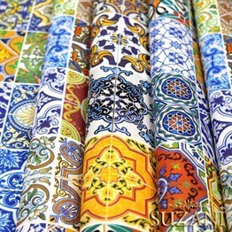 Fayans - 01 Desenli Kumaş