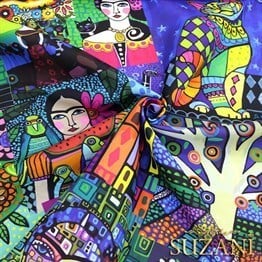 Frida-1 Desenli Kumaş