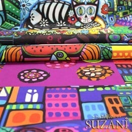 Frida-1 Desenli Kumaş