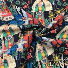 Frida-3 Desenli Kumaş