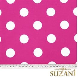 Fuşya Büyük Puanlı Kumaş