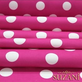 Fuşya Büyük Puanlı Kumaş