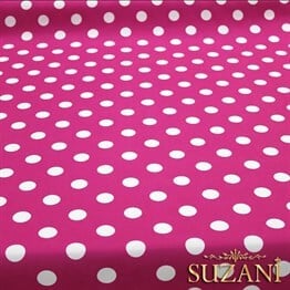 Fuşya Büyük Puanlı Kumaş