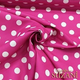 Fuşya Büyük Puanlı Kumaş