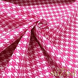 Fuşya Kazayağı Kumaş
