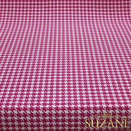 Fuşya Kazayağı Kumaş