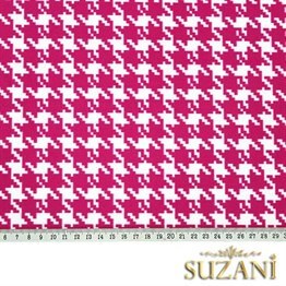 Fuşya Kazayağı Kumaş