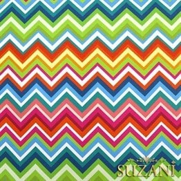 Gökkuşağı Zigzag Desenli Kumaş