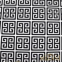 Greek Key Desenli Kumaş