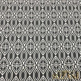 Gri Beyaz Geometrik Kumaş