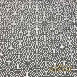 Gri Geometrik Kumaş