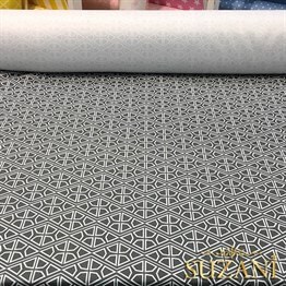 Gri Geometrik Kumaş