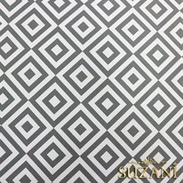 Gri İç içe Kareli Kumaş