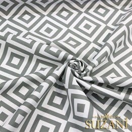 Gri İç içe Kareli Kumaş