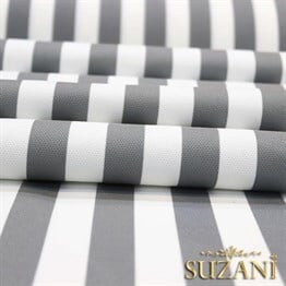 Gri İnce Çizgili Kumaş