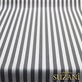 Gri İnce Çizgili Kumaş