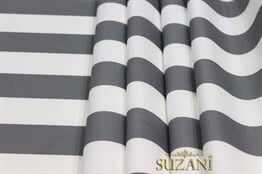 Gri Kalın Çizgili Kumaş