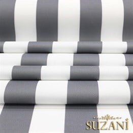 Gri Kalın Çizgili Kumaş