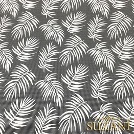 Gri Yapraklı Kumaş