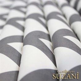 Gri Zigzag Desenli Kumaş