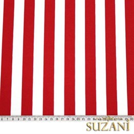 Kırmızı İnce Çizgili Kumaş