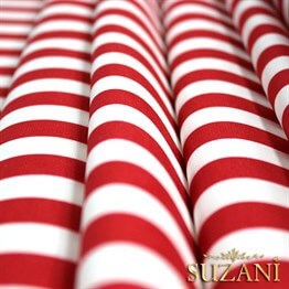 Kırmızı İnce Çizgili Kumaş