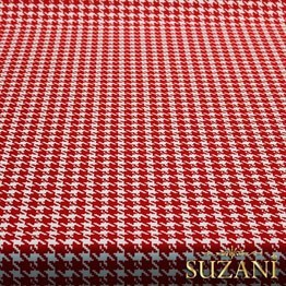 Kırmızı Küçük Kazayağı Kumaş