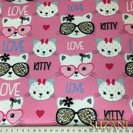 Kitty Love Bebek Kumaşı