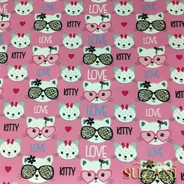 Kitty Love Bebek Kumaşı
