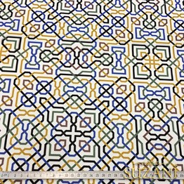Labirent Geometrik Desenli Kumaş